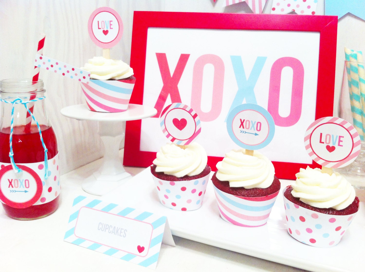 Valentine's Day XOXO & Love Collection - Printable Il_570xn