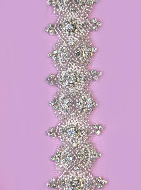 beaded bridal trim by the yard