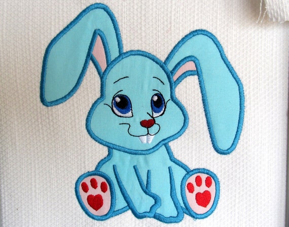 Cute Bunny Rabbit Machine Applique Embroidery Designs By Artapli 