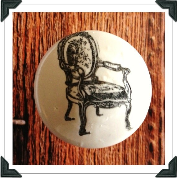 Ornate Chair Knob by VintageSkye on Etsy