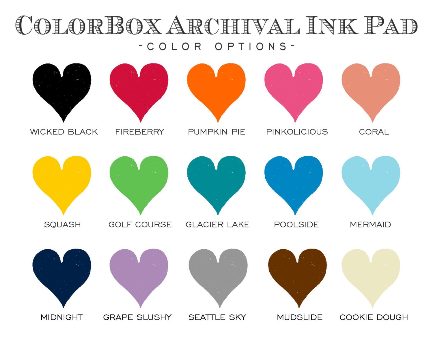 ColorBox Archival Ink Pads for Rubber by SincerelyYoursPaper