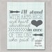 I'll Stand 8x10 Print
