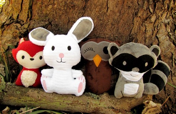 woodland animal toy set