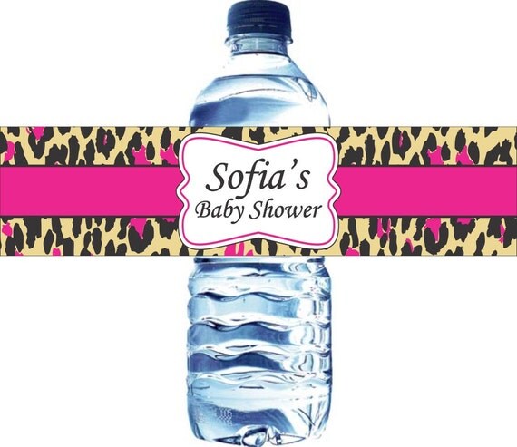 50 Personalized Water Bottle Labels, Baby Shower, Birthday, etc - Waterproof and self stick Il_570xn