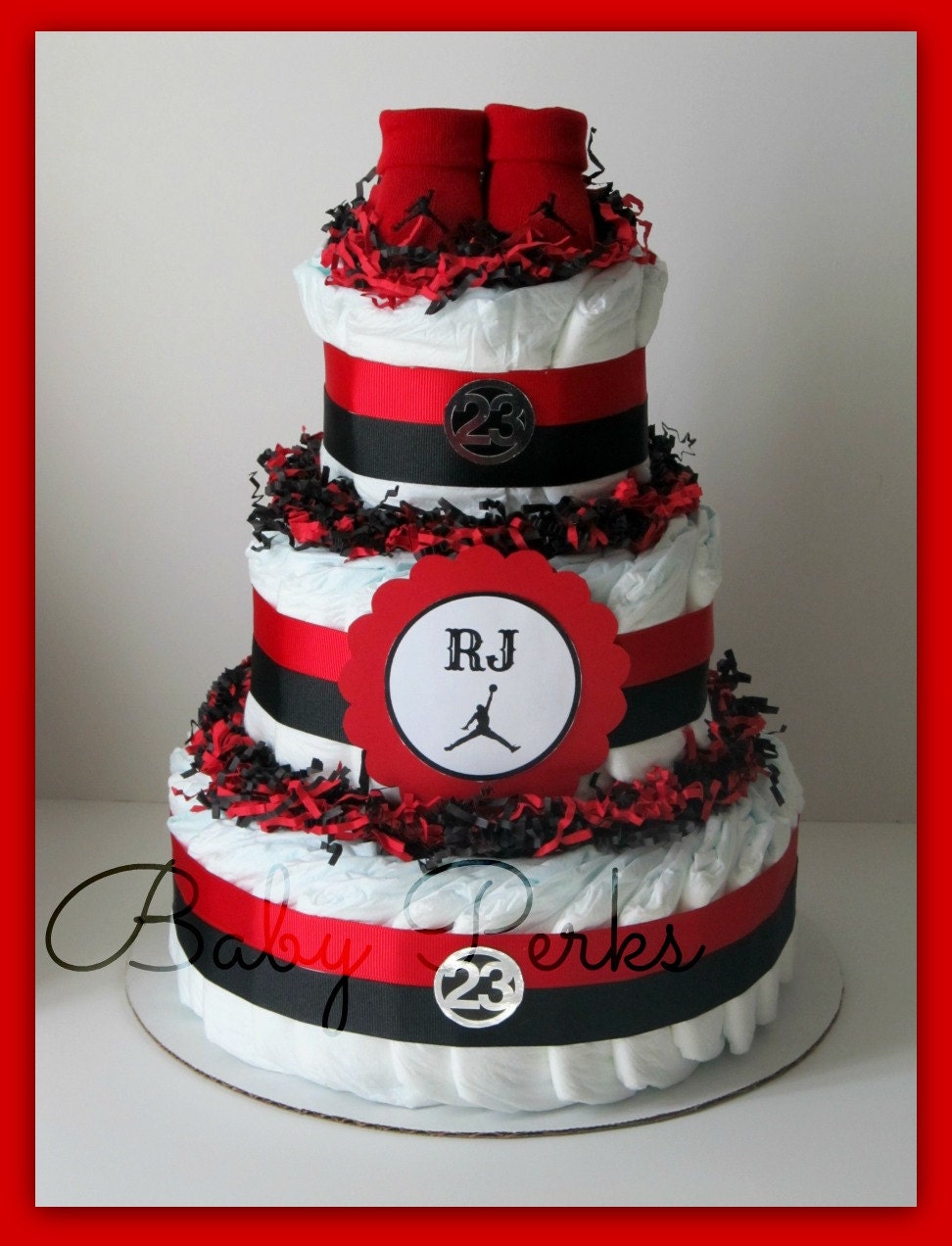 ... Cake , ANY COLORS , Baby Shower Decorations ,Red, Black , Diaper Cake