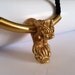 Vintage Metropolitan Museum of Art Gold Toned Shisa Dog Necklace
