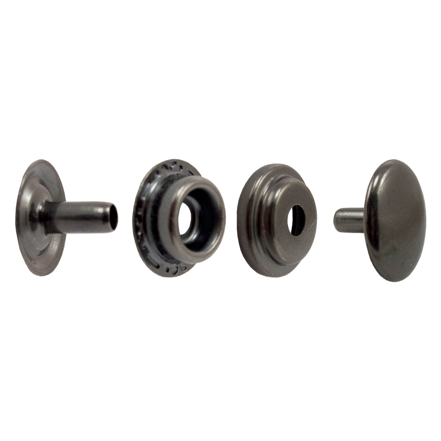 Line 20 Snaps Gunmetal Plated 50 Pack by springfieldleather