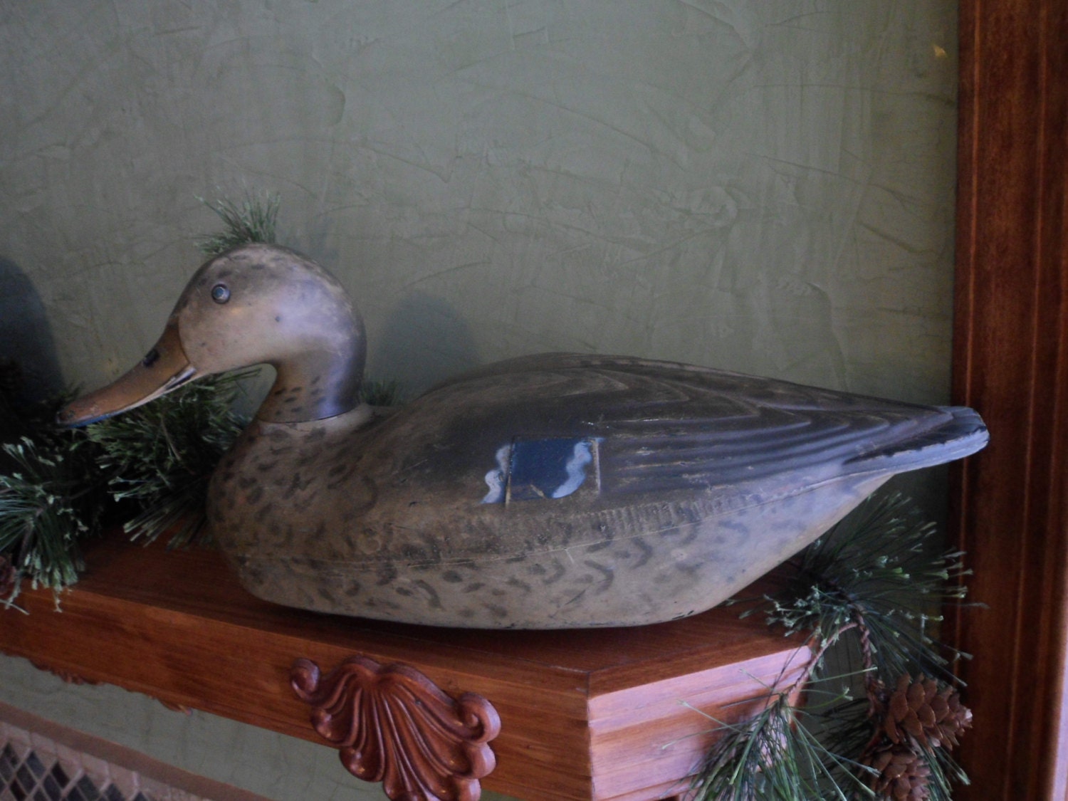 Vintage 1967 Victor D-10 Mallard Hen Duck Decoy by btckreiner