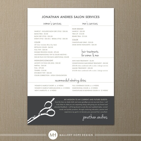 Squarespace Hair Salon Template Squarespace Hair Salon Template