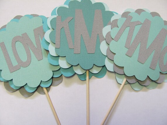 Centerpiece Sticks Personalized by twogirlspaperdesign on Etsy