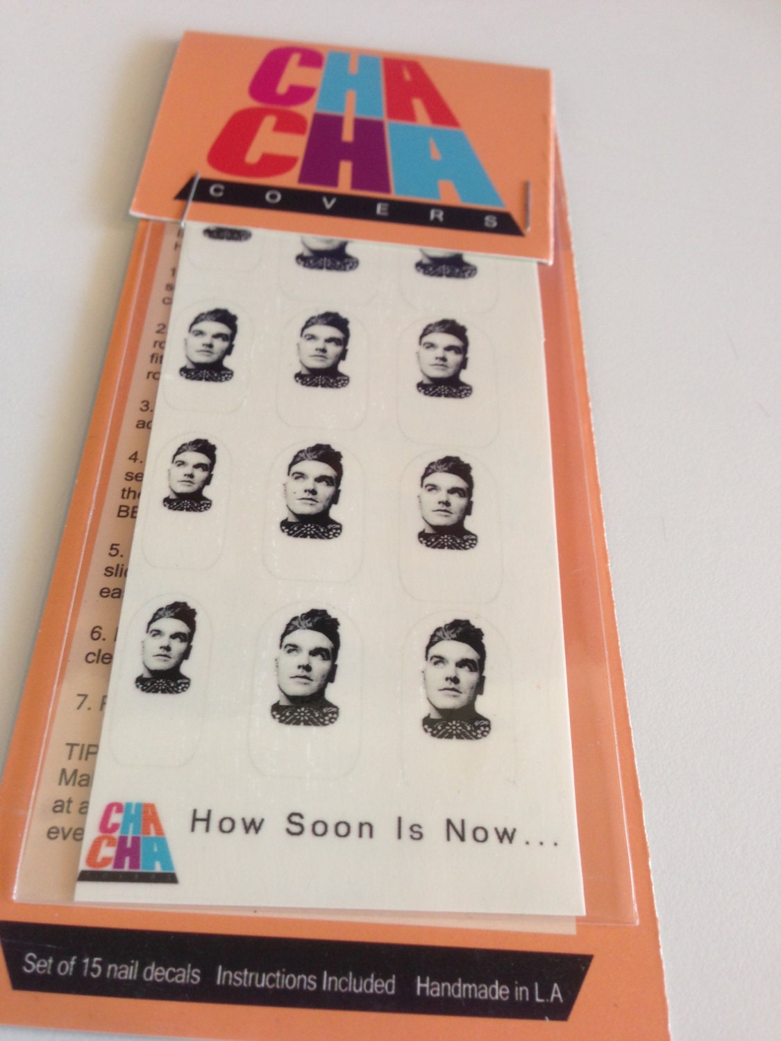 Morrissey Clear Nail Decals lyrical hands this charming man