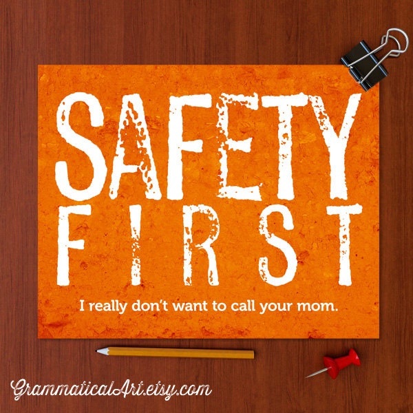 Science Safety Poster Funny Print Geekery Gift Teacher Gifts for ...
