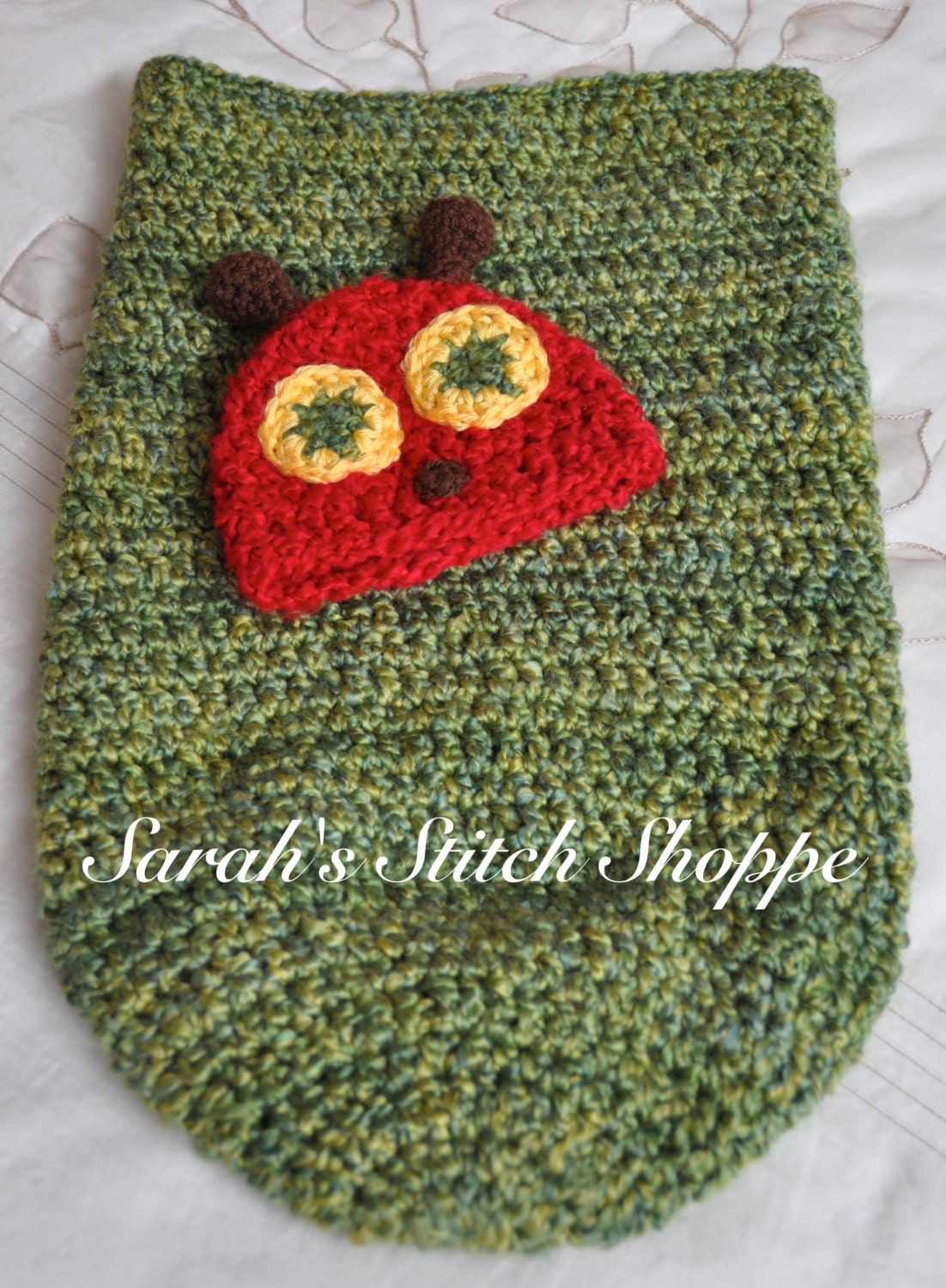 Very Hungry Caterpillar Cocoon and Hat by SarahsStitchShoppe