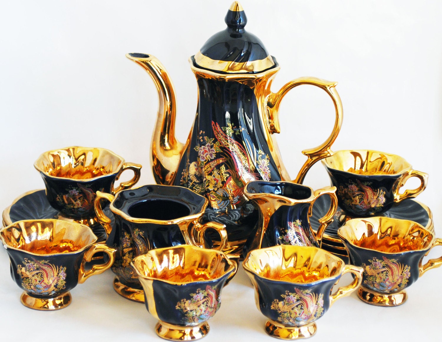 Hakan Porselen Tea Set Made in Turkey by BornAgainHomeAccents