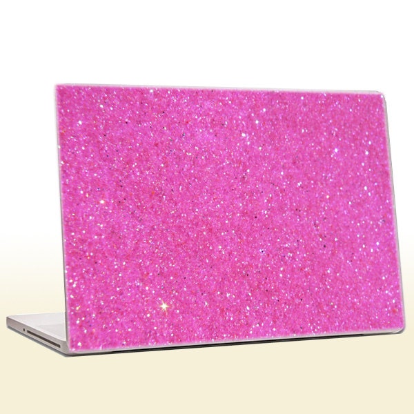 Bubblegum Pink Glitter Laptop Skin extra fine by IridescentBeauty