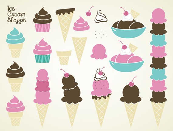 pink ice cream clipart - photo #50