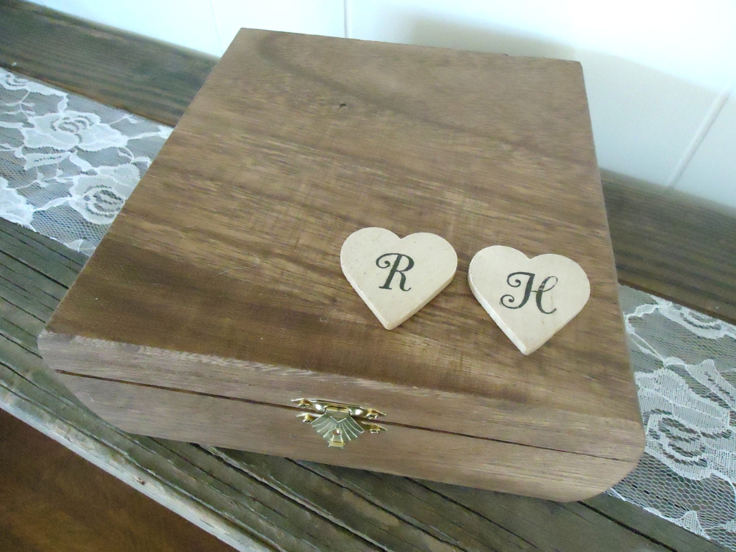 Items Similar To Ring Bearer Wedding Ring Box Wood Rustic Country