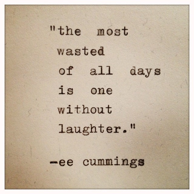 e. e. cummings quote framed typewriter quote