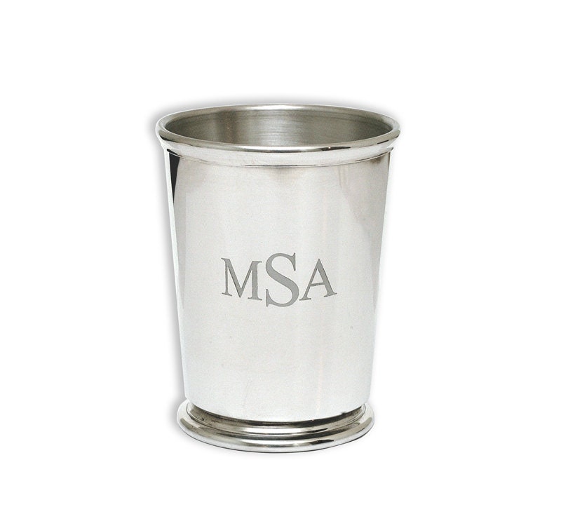 Engraved Mint Julep Cup Made Of Fine Pewter For By Agapedesignmfg