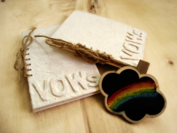 Set Of 2 Vows Books Rustic Wedding notebook Personalized to your Initial Cottage Chic Wedding Handbook Il_570xn