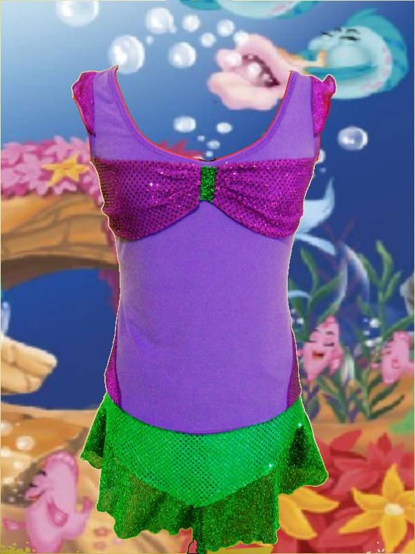 Ariel Little Mermaid inspired complete running outfit