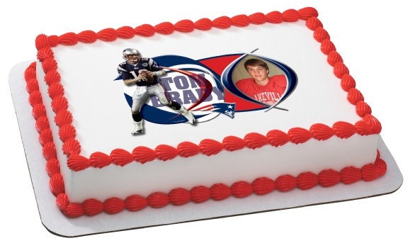 NFL -TOM BRADY Edible Image Cake Topper Il_570xn