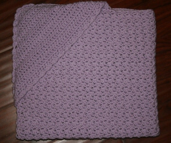 Hooded Crochet Baby Blanket by RSECrafts on Etsy
