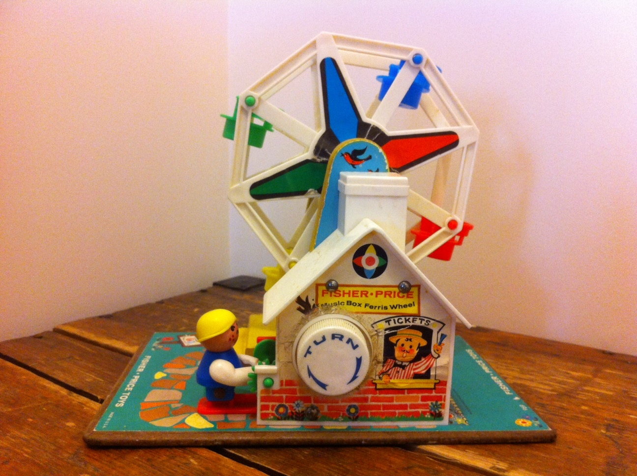 1966 Fisher Price Music Box Ferris Wheel by IRememberWhenVintage