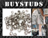 100pcs 9mm (3/8") Silver Pyramid studs, wholesale studs, spikes by BuyStuds