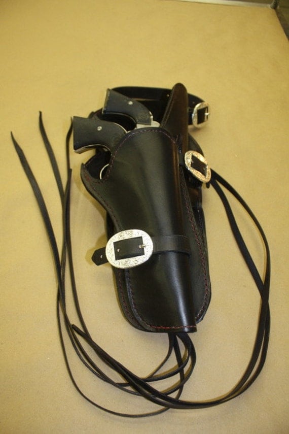 Double pistol holster Saddle horn holster for by CustombyDavid