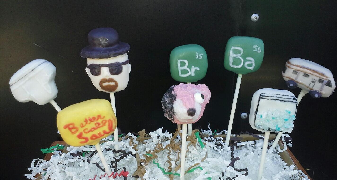 Breaking Bad Cake Pops - Heisenberg - Blue Meth Novelty - Party Favors