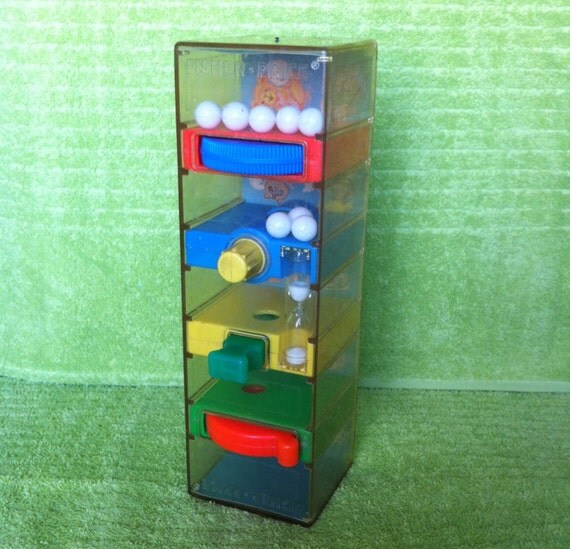 Vintage 1970's Fisher Price Tumble Tower by VintageAtaxia on Etsy