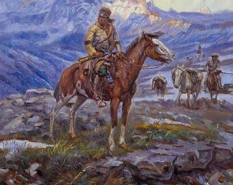 Charles Marion Russell High Quality Oil Painting | free trapper charles marion russell high quality hand Charles Marion Russell High Quality Oil Painting | free trapper charles marion russell high quality hand