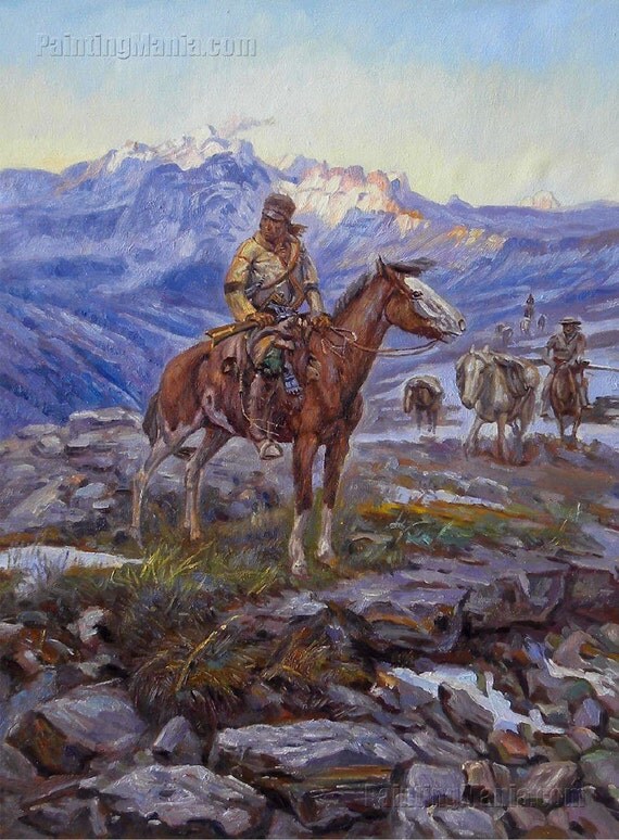 Charles Marion Russell High Quality Oil Painting | free trapper charles marion russell high quality by Charles Marion Russell High Quality Oil Painting | free trapper charles marion russell high quality by