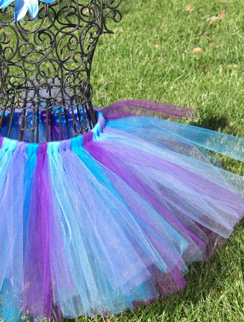 Blue and Purple tutu Girls Purple tutu Elsa by TheSugaredRibbon