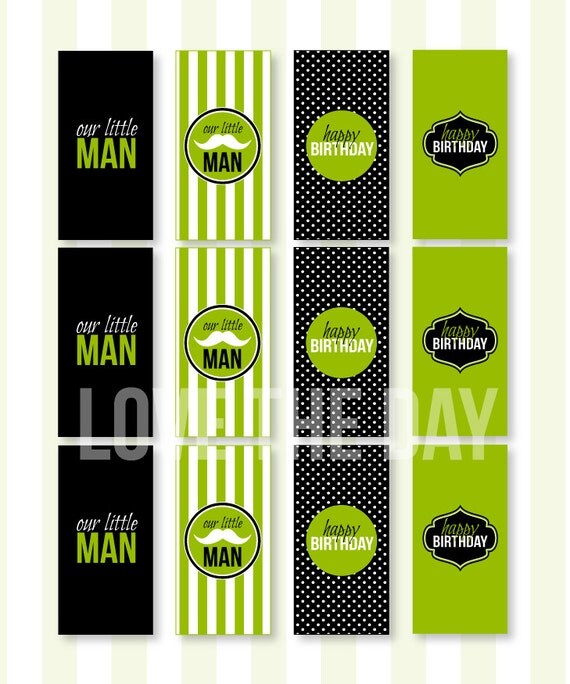 Little Man Party PRINTABLE CANDY LABEL by Love The Day Il_570xn