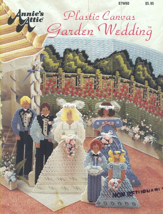 Annies Attic GARDEN WEDDING - Plastic Canvas Needlepoint - Entire ...