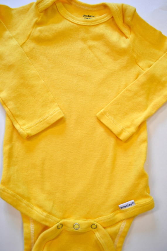 infant yellow long sleeve shirt