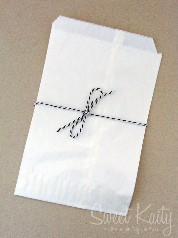 50 Medium Glassine Bags - Wedding - Party Favors - Food Packaging - 4.5 in x 6.75 in Il_570xn