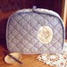 Quilted Toaster Cover, Blue and White Floral Toaster Tent