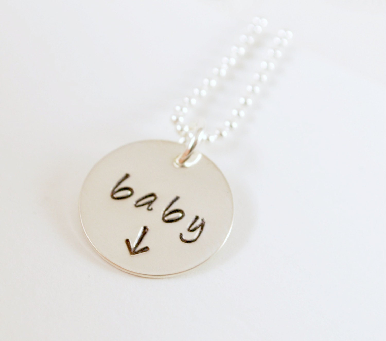 Mom to Be Gift Expectant Mother Baby Pregnancy Necklace Custom Hand Stamped Sterling Silver - Studio463 Mom to Be Gift Expectant Mother Baby Pregnancy Necklace Custom Hand Stamped Sterling Silver - Studio463