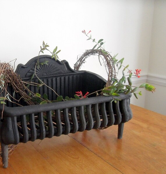 Antique Cast Iron Victorian Coal Basket By Owlsongvintage On Etsy