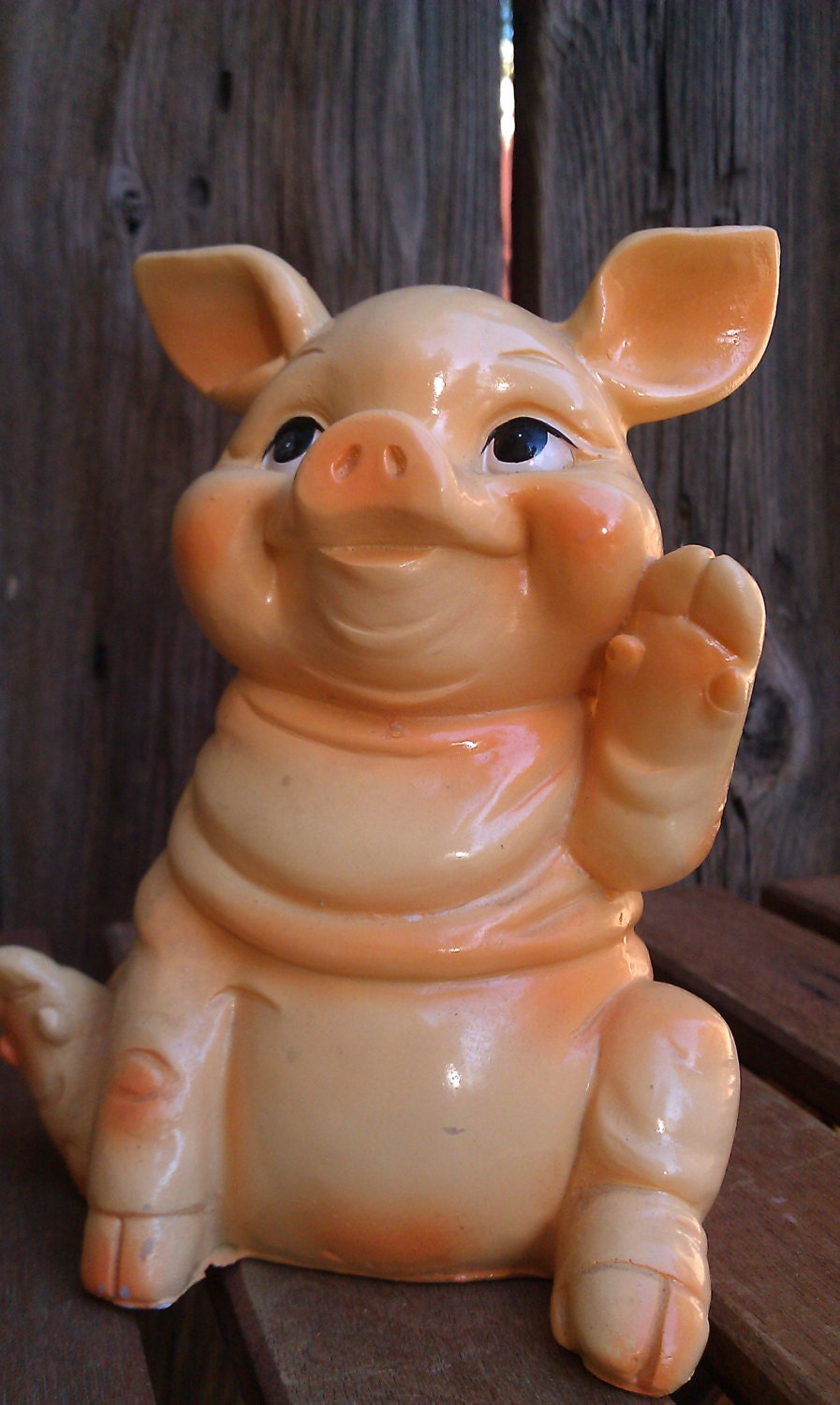 Vintage Pig figure figurine piggy collectible by JessFindsVintage