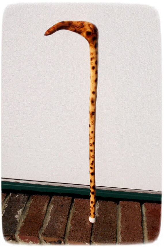 Nature made walking stick walking cane sumac by RusticTreasures4U