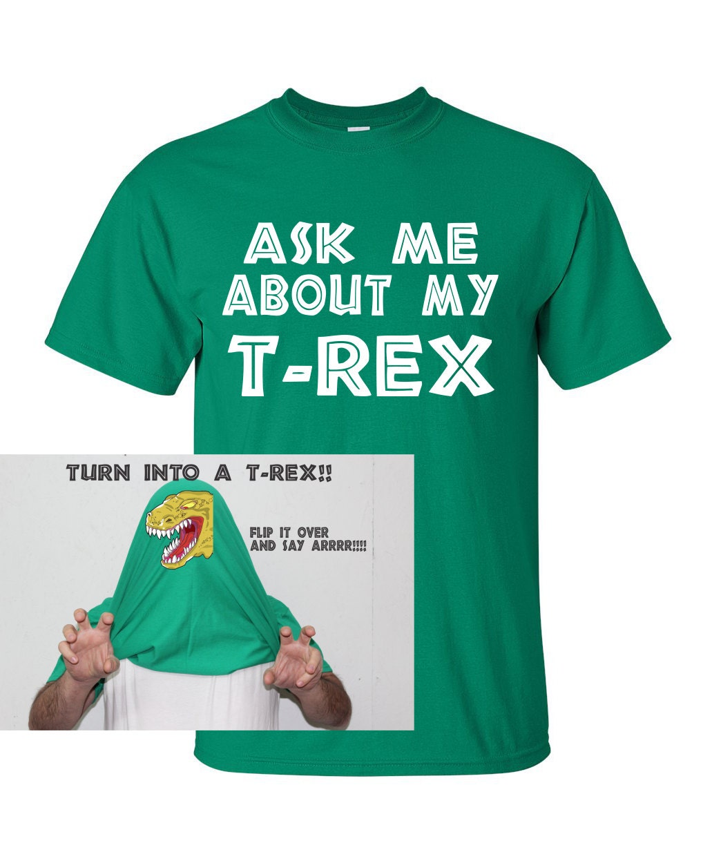 ask me about t rex shirt
