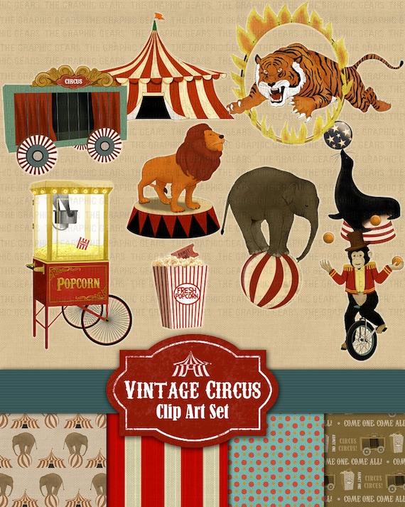 vintage circus clipart - photo #5