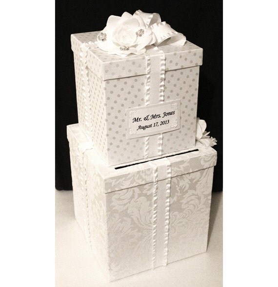 Wedding Card Box White. Money Card Box. Wedding Card Holder