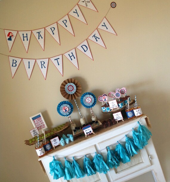 BRAVE inspired Party Pack - Princess Merida - Brave - Party Supplies - INSTANT DOWNLOAD Il_570xn