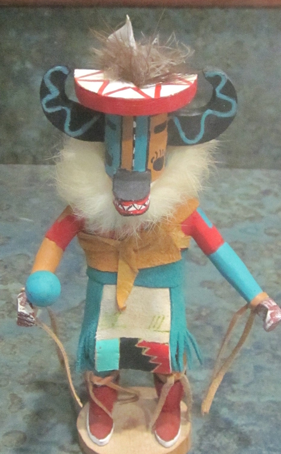 Hopi Badger Kachina Doll 1970's by LeftoverStuff on Etsy