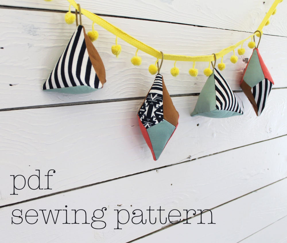Fabric Polyhedra Sewing Pattern